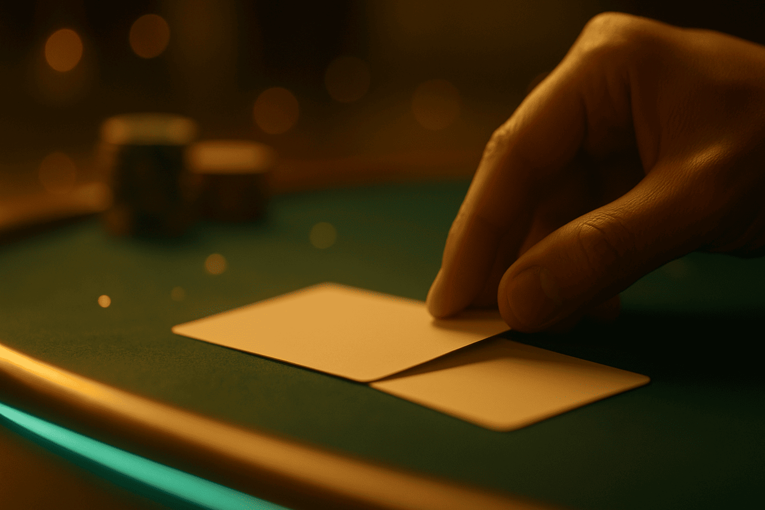 Blackjack table with cards symbolizing Zen Count