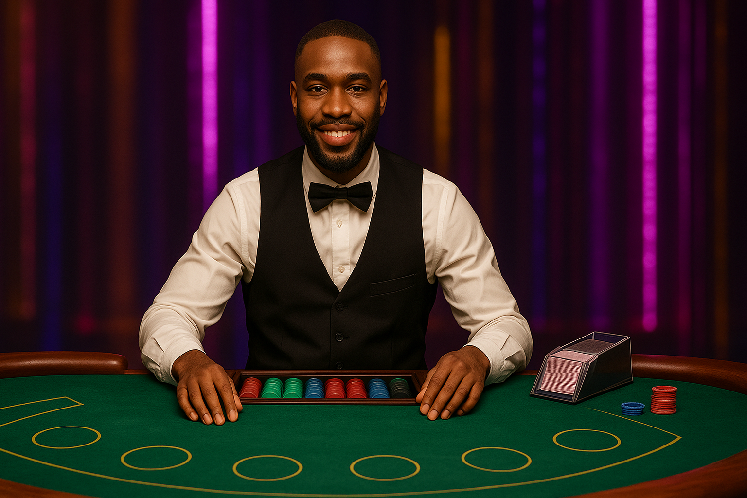 初心者向けブラックジャックコースのテーブル